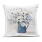 Stupell Industries Bouquet in Blue Country Vase Outdoor Printed Pillow design by Sally Swatland, 18 x 7 x 18